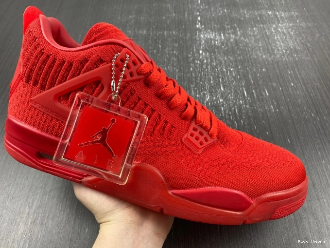Kicked Out Shoe Store 4 Flyknit Red Retro Jordan AQ3559-600 0729